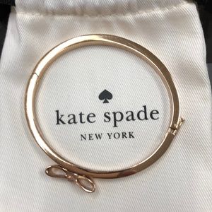 Kate spade bow rose gold bracelet